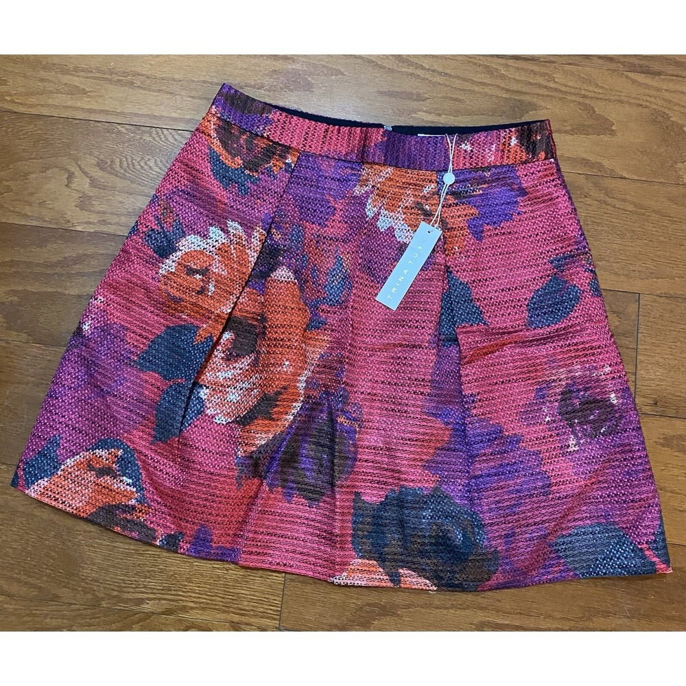 Trina Turk Skirt California Size 6 Floral Geometric New! NWT‎
